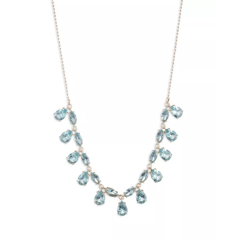 Lauren Ralph Lauren Women’s Gold Blue Stone Statement Necklace |Lauren Ralph Lauren In Lebanon