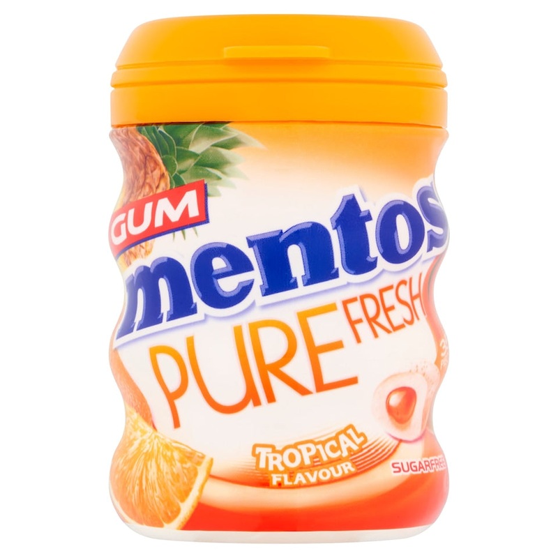 Mentos Pure Fresh Tropical Gum 35 Pieces 70g | Mentos In Lebanon