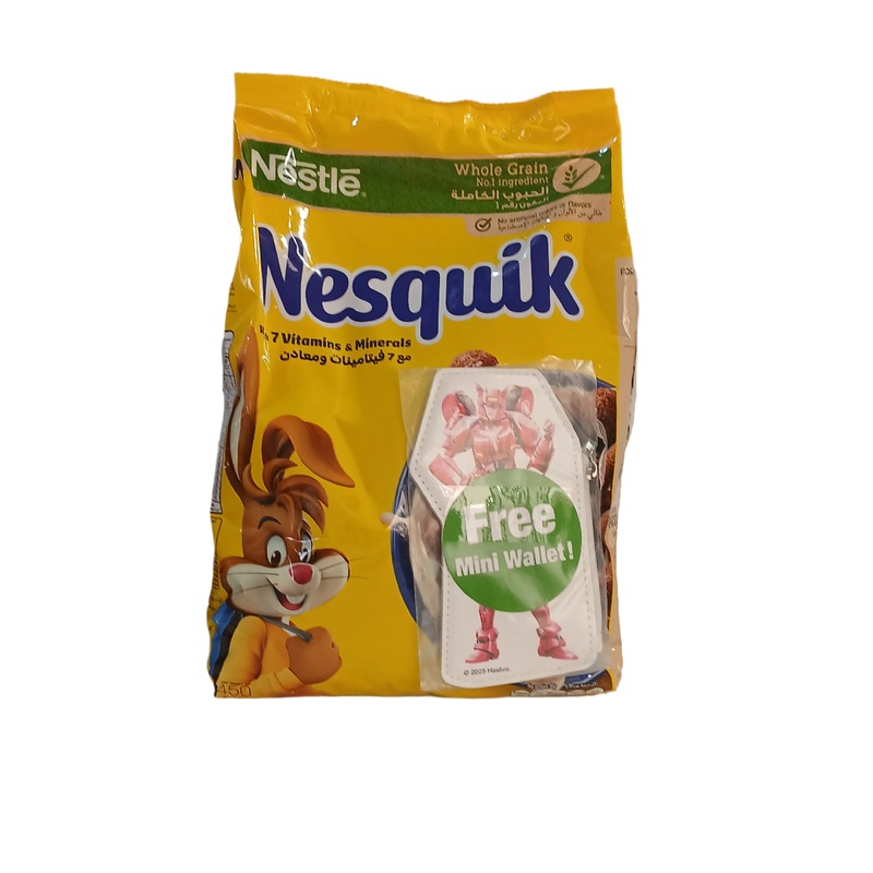 Nestle Nesquik Cereal Chocolate Flavored 450g + Free Mini Wallet | Nestle In Lebanon