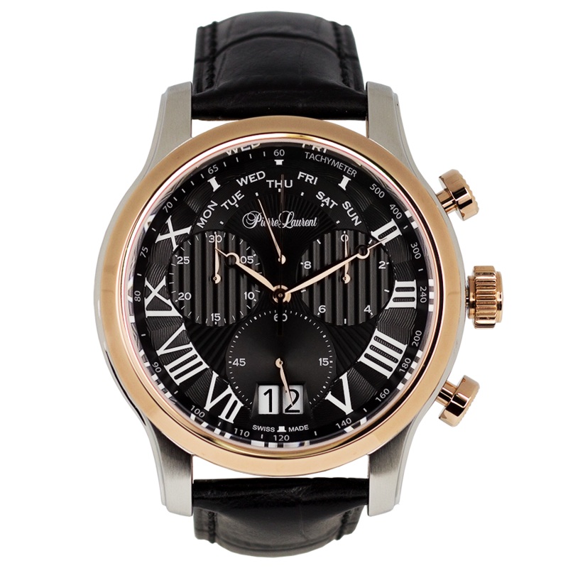 Pierre Laurent Men’s Black Rose Gold Tone Classic Watch |Pierre Laurent in Lebanon