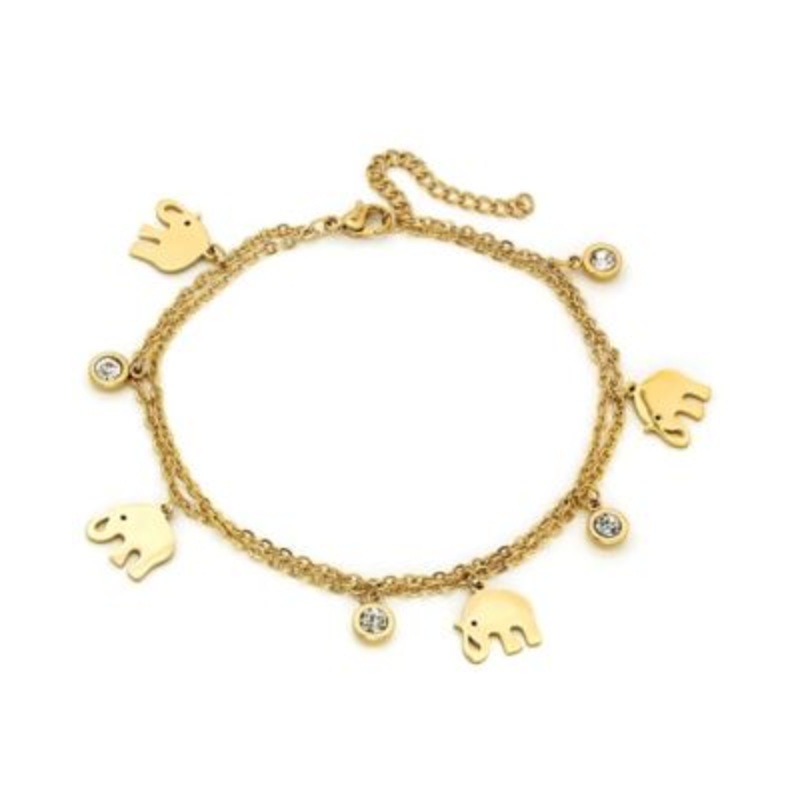 Steel Time Women’s Gold Elephant Bracelet |Steel Time in Lebanon