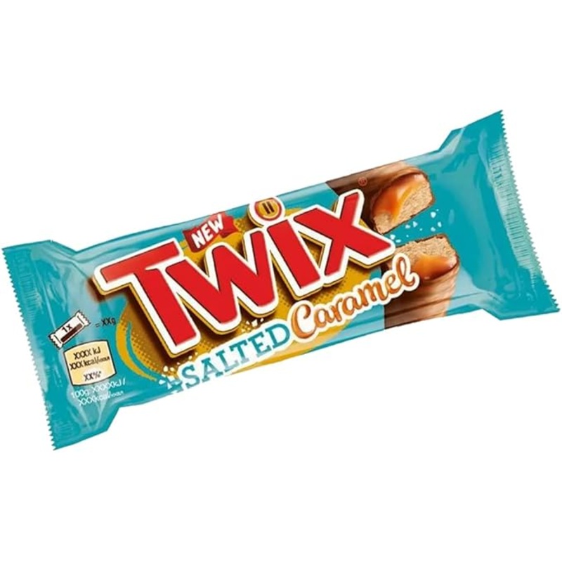Twix Twin Salted Caramel Chocolate Bar 50g | Twix In Lebanon