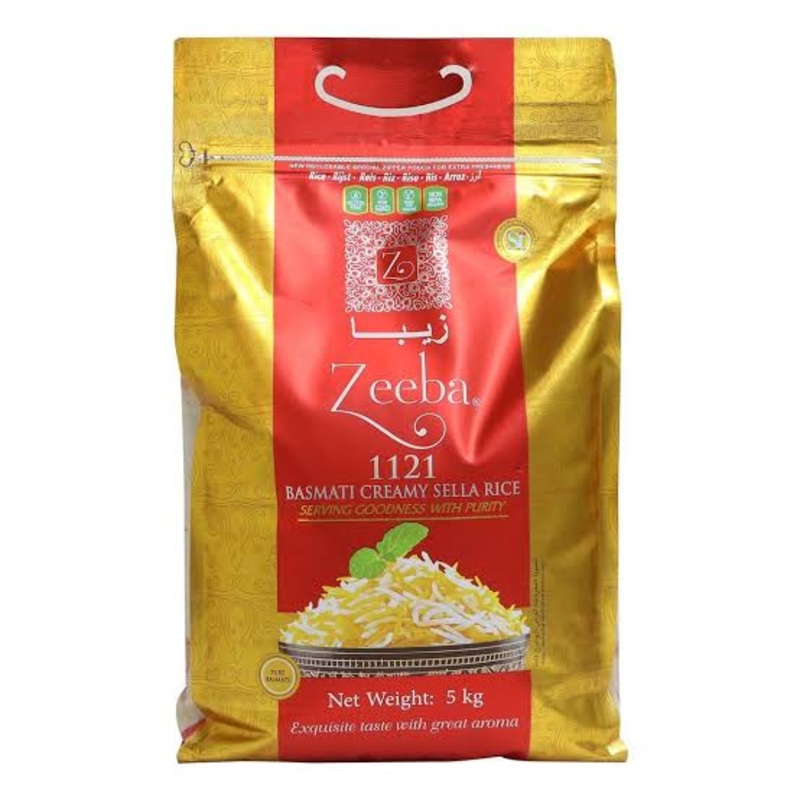 Zeeba Basmati Creamy Sella Rice 5kg | Zeeba In Lebanon