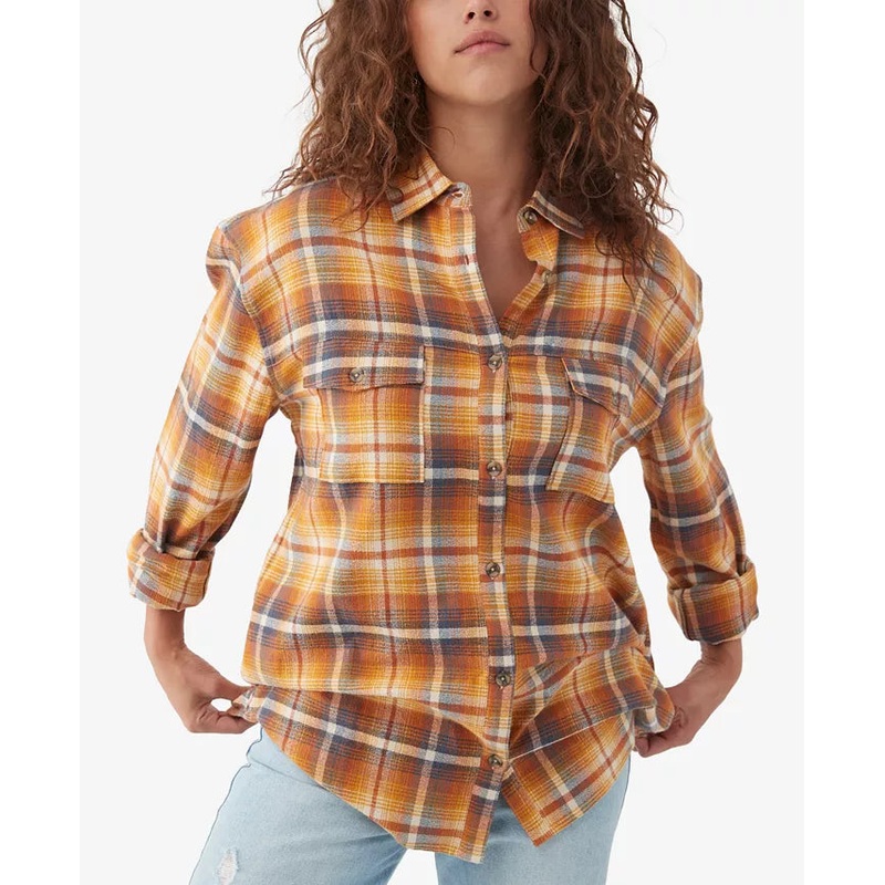 ONeill Women’s Multicolor Coat Check Cotton Flannel Shirt |ONeill In Lebanon