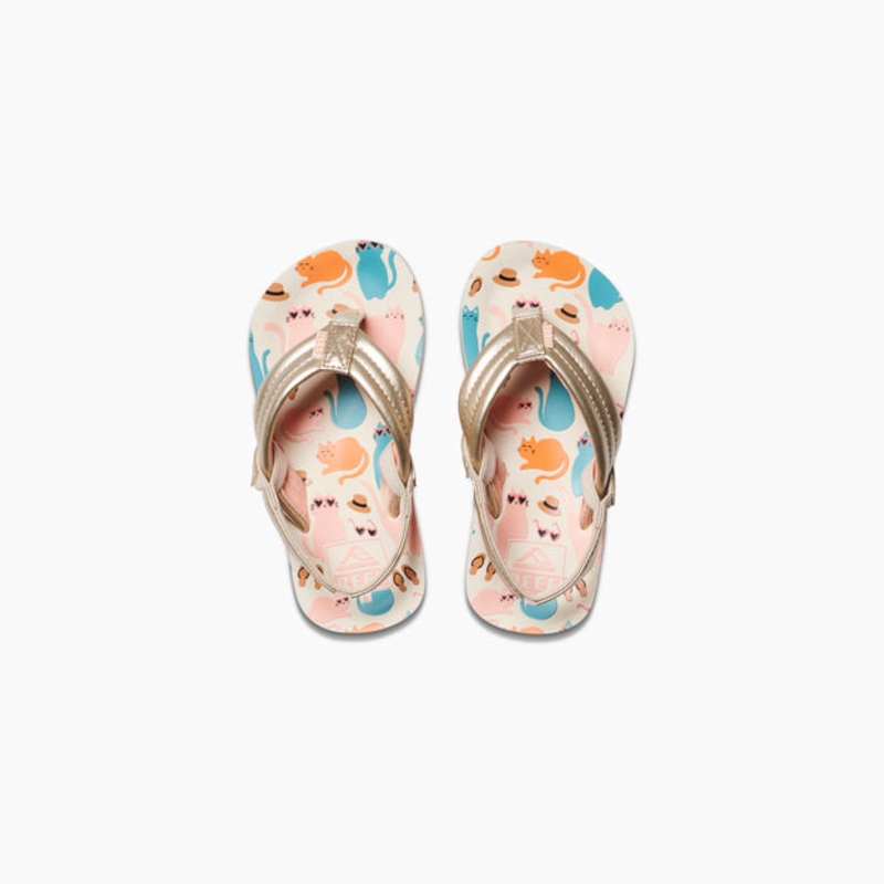 Reef Girl’s Multicolor Little Ahi – Cool Cats Sandal |Reef In Lebanon
