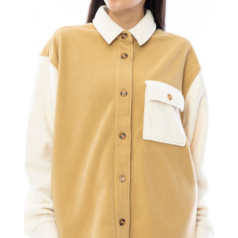 RVCA Women’s Beige Bottomed Fleece Jacket | RVCA In Lebanon