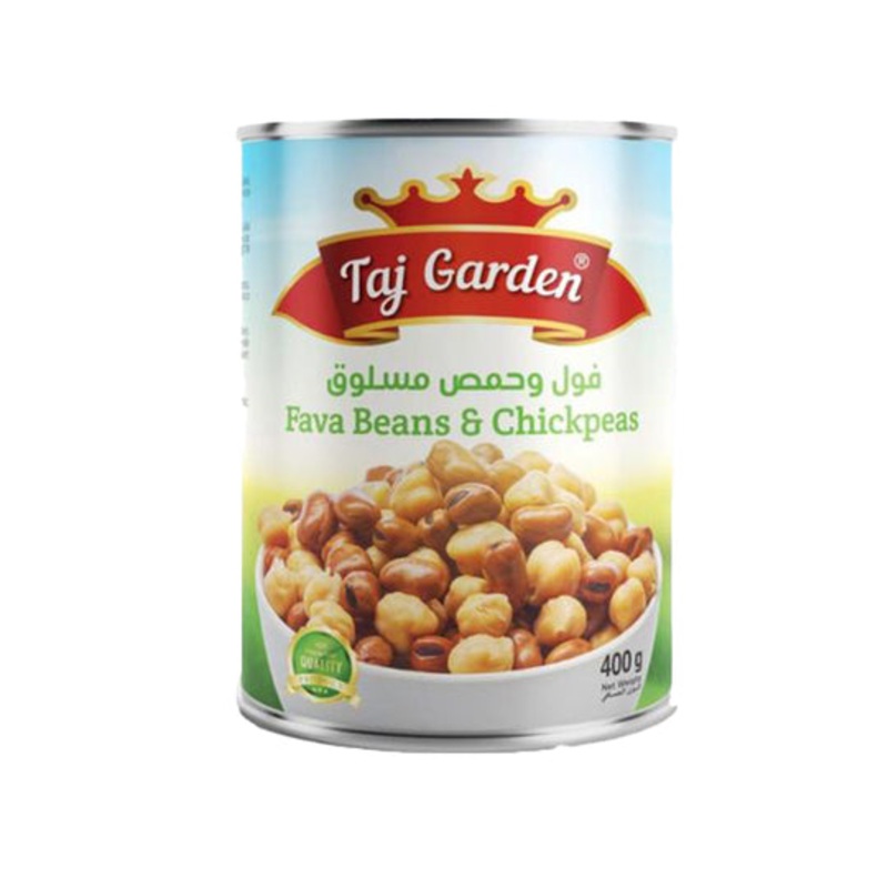 Taj Garden Fava Beans & Chickpeas 400g | Taj In Lebanon