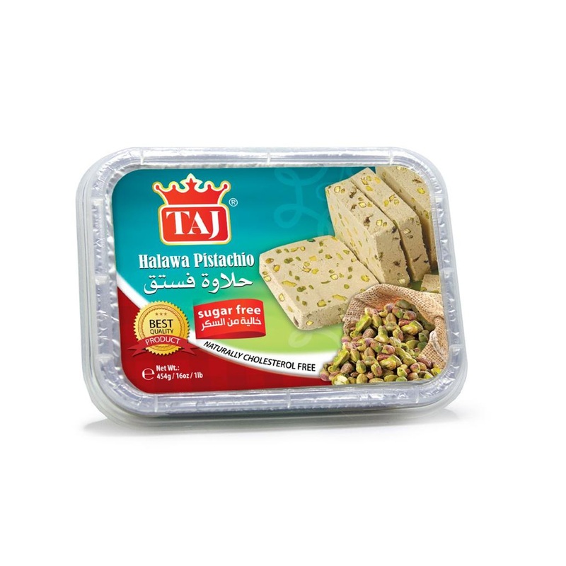 Taj Halawa Pistachio Sugar Free 454g | Taj In Lebanon
