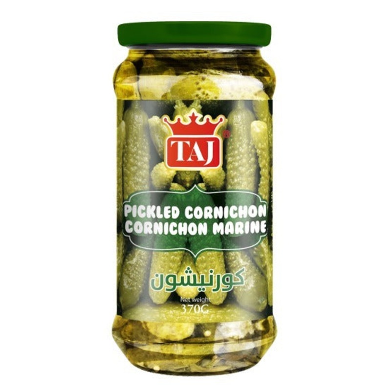 Taj Pickled Cornichon 370g | Taj In Lebanon