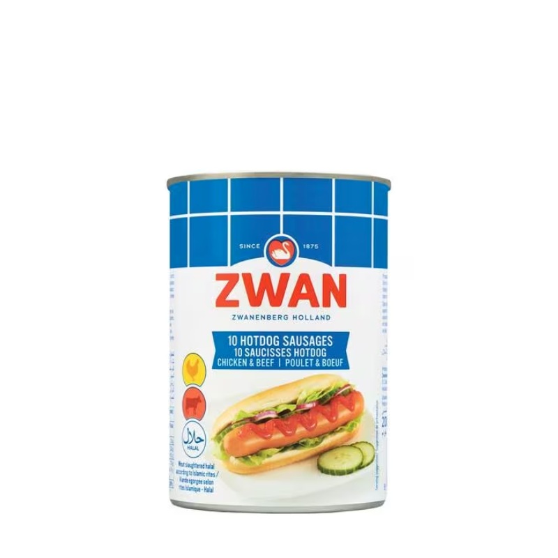 Zwan HotDog Sausages Chicken & Beef 10pcs 400g | Zwan In Lebanon