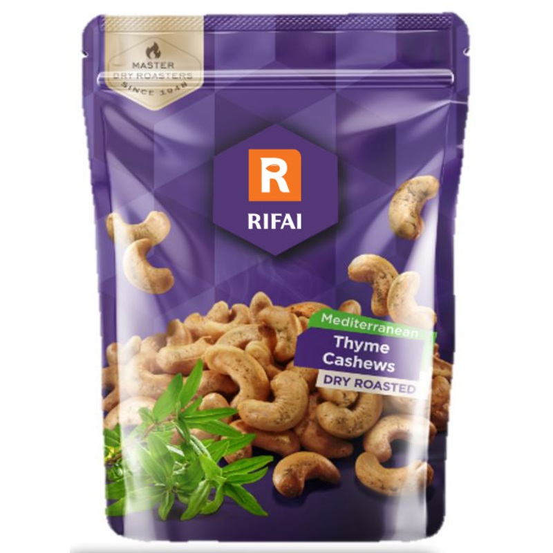 Al Rifai Mediterranean Thyme Cashews Dry Roasted 150g | Al Rifai In Lebanon