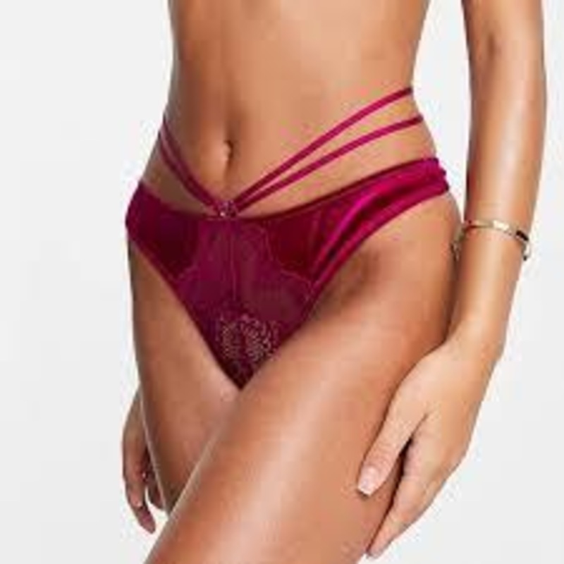 ASOS DESIGN Women’s Purple Thong ANF764