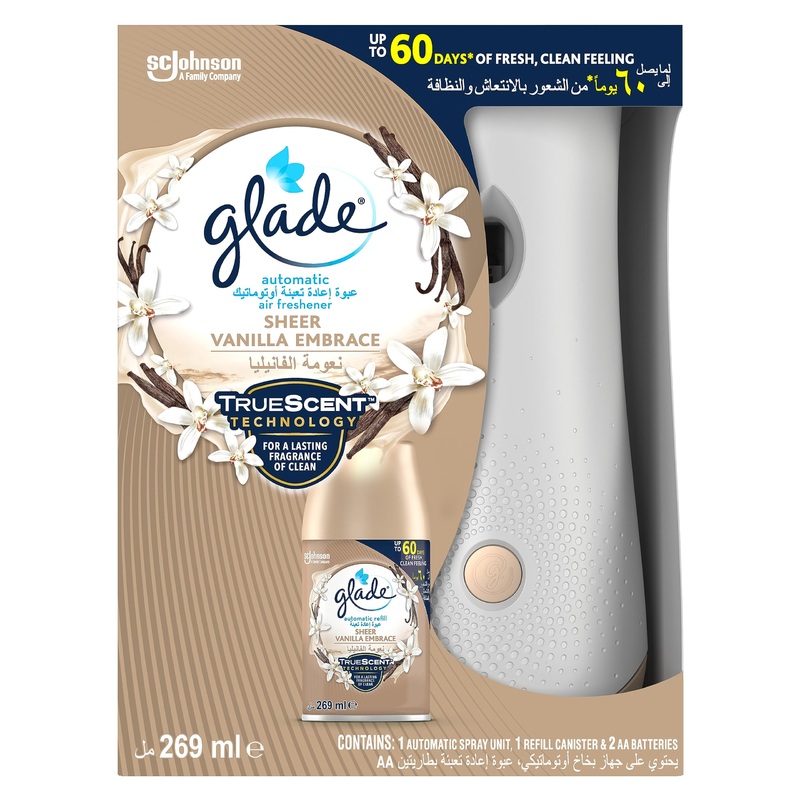 Glade Automatic Freshener Sheer Vanilla Embrace 269ml | Glade In Lebanon