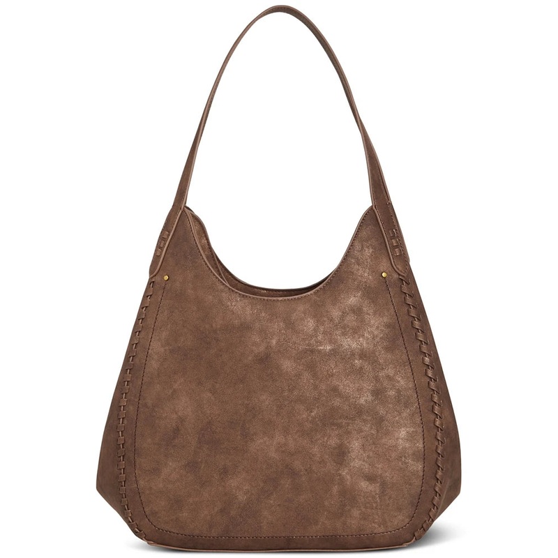 Style & Co Women’s Brown Whip-Stitch Soft Hobo Bag | Style & Co In Lebanon