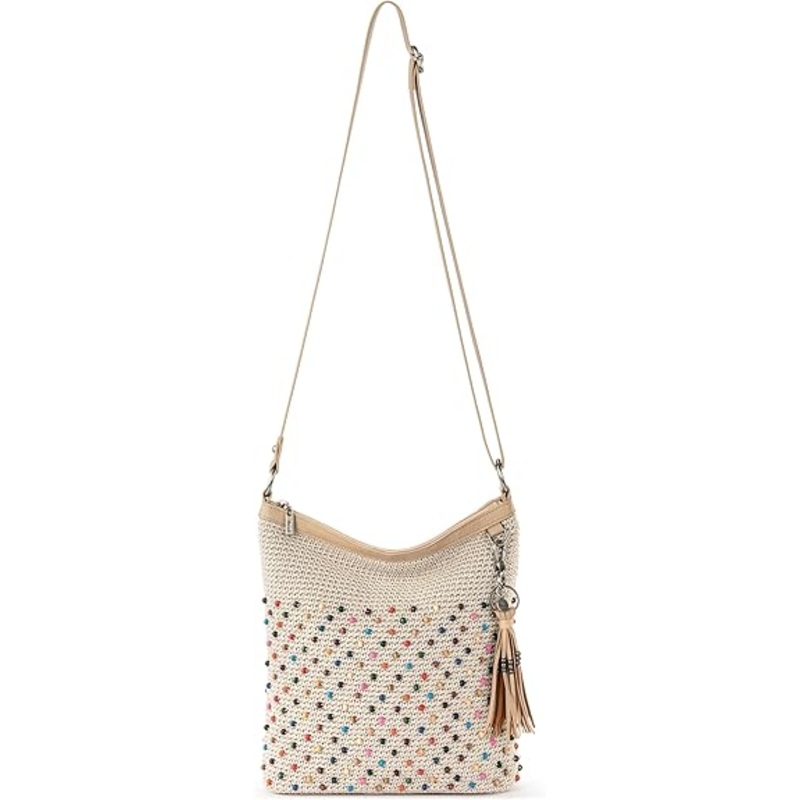 The Sak Women’s Light Beige Lucia Crochet Crossbody | The Sak In Lebanon