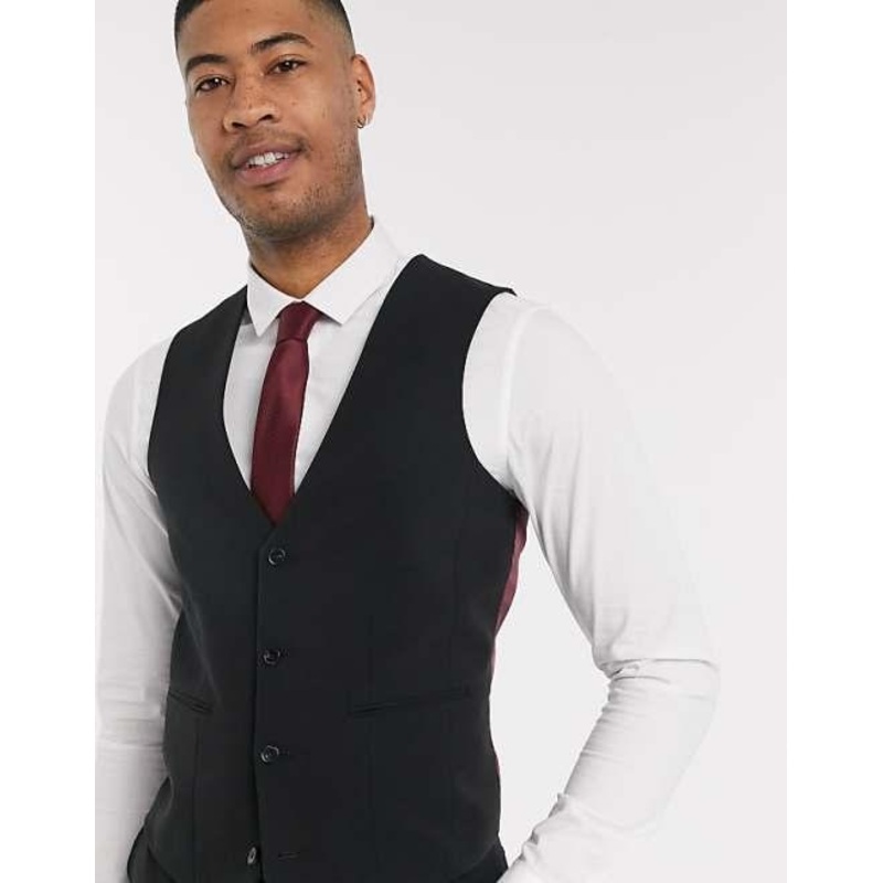 Asos Design Men’s Black Vest ANF3182