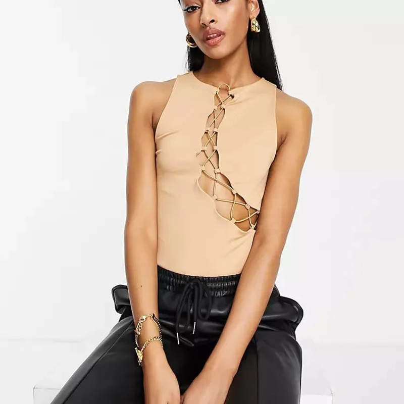 Asos Design Women’s Beige Blouse ANF728