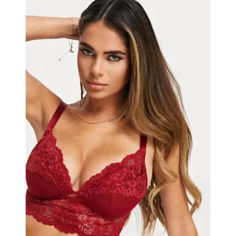Asos Design Women’s Burgundy Lingerie ANF2059