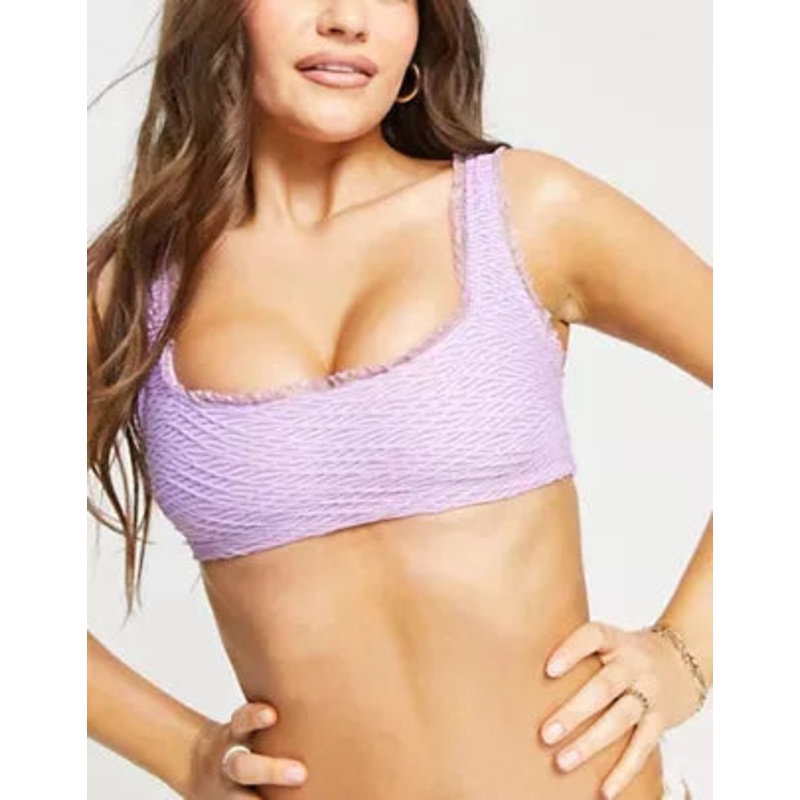 Asos Design Women’s Lilac Bikini Top ANF964