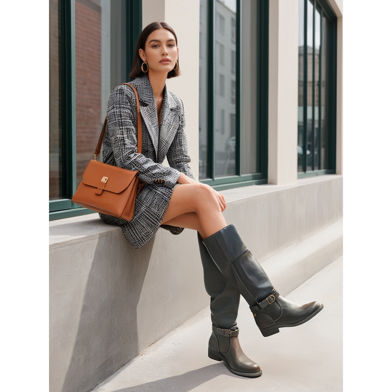 Cheiw Girl’s Dark Brown Leather Boots | Cheiw In Lebanon