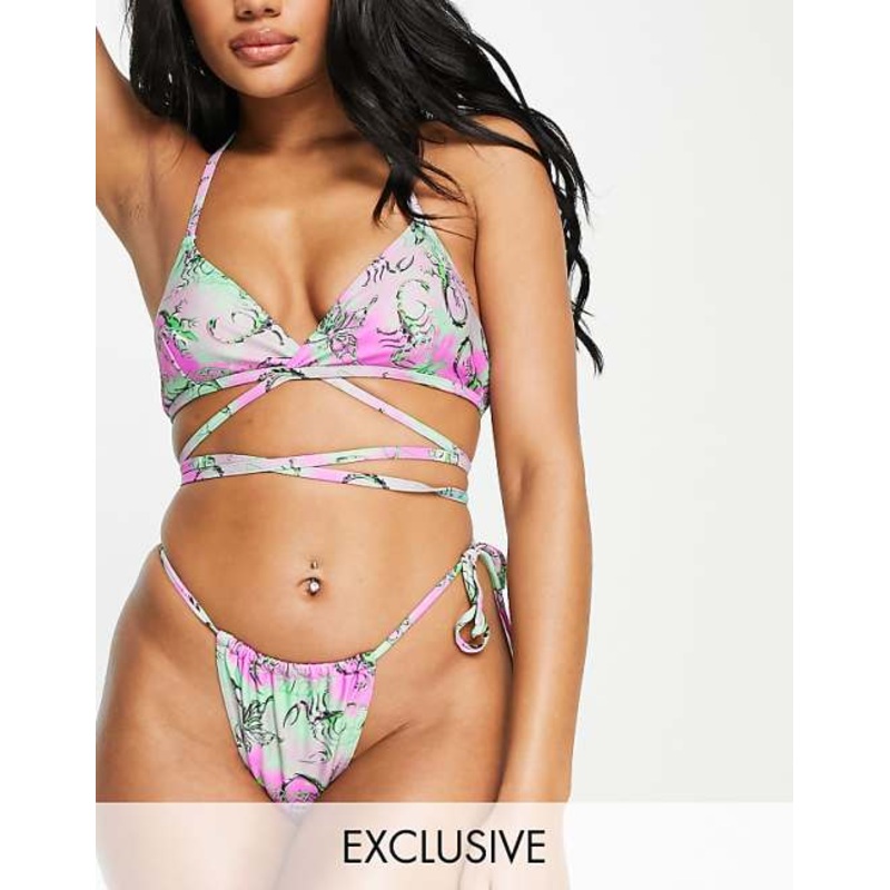 Collusion Women’s Multicolor Bikini Bottom ANF2900