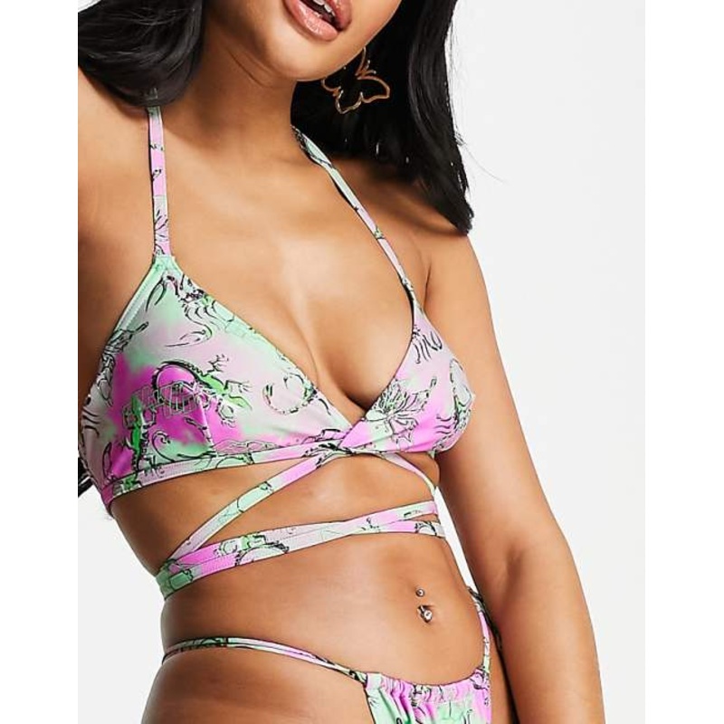 Collusion Women’s Multicolor Bikini Top ANF2901