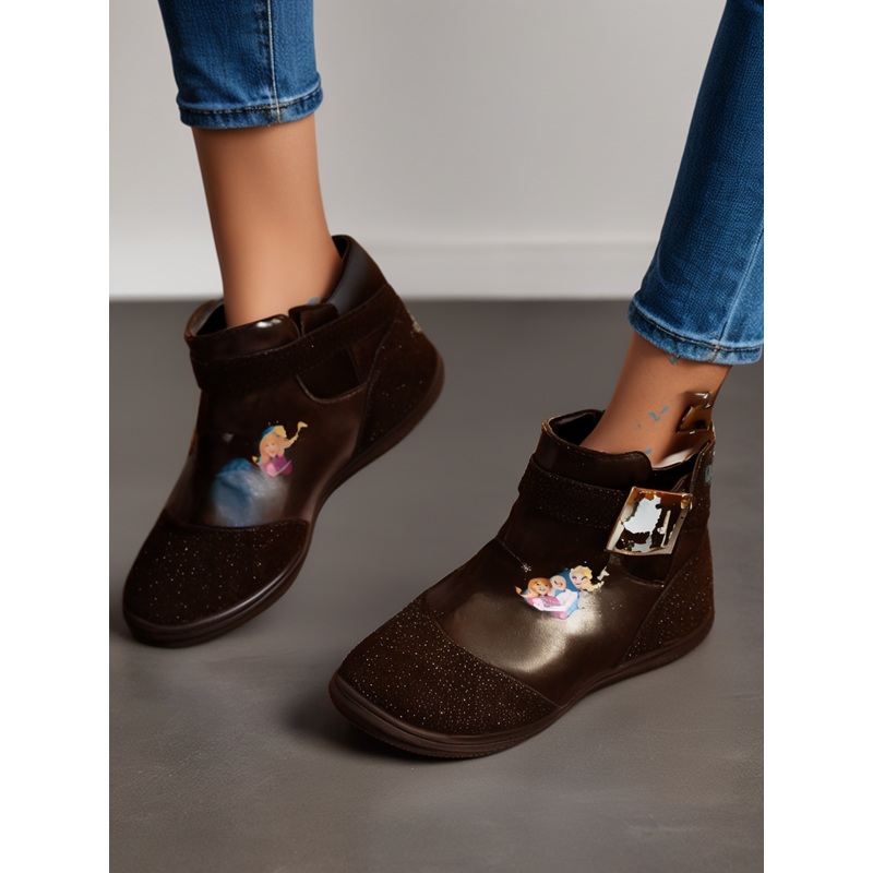 Disney Frozen Girl`s Black Ankle Sneakers | Disney In Lebanon