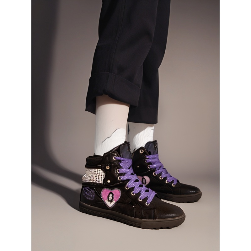 Disney Violeta Girl`s Black Ankle Sneakers | Disney In Lebanon