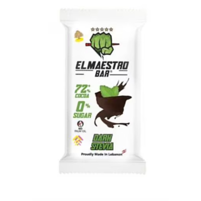 El Maestro Dark Stevia Chocolate Bar 60g