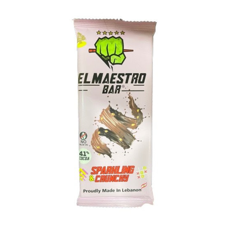 El Maestro Sparkling & Crunchy Chocolate Bar 60g | El Maestro In Lebanon