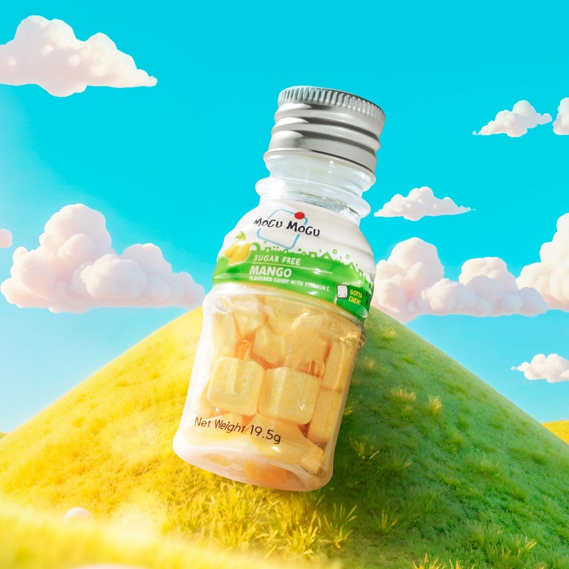 Mogu Mogu Candy Sugar Free Mango 19.5g | Mogu Mogu In lebanon