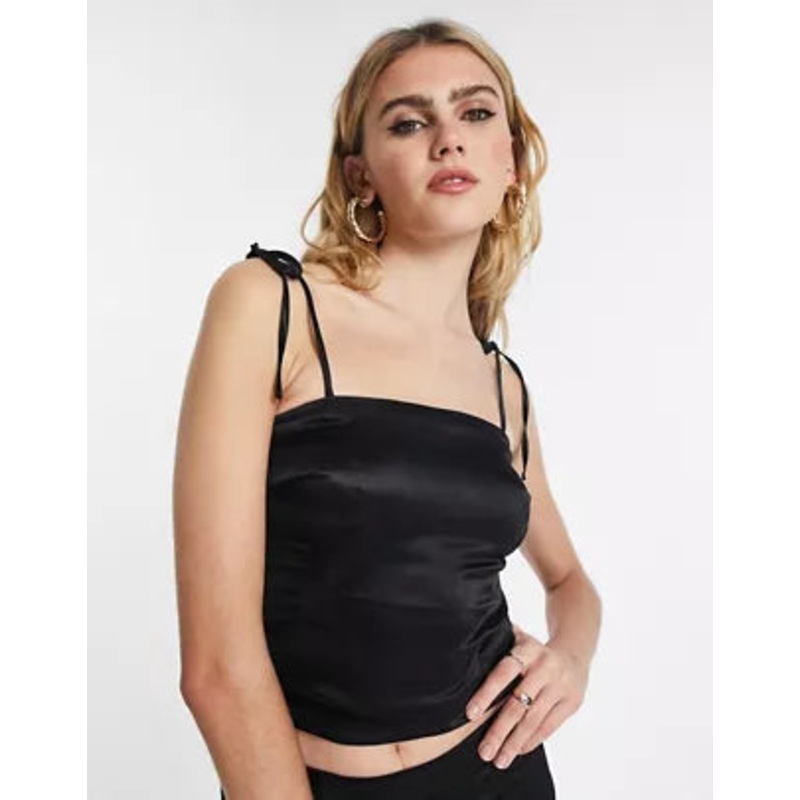 Topshop Women’s Black Blouse ANF678