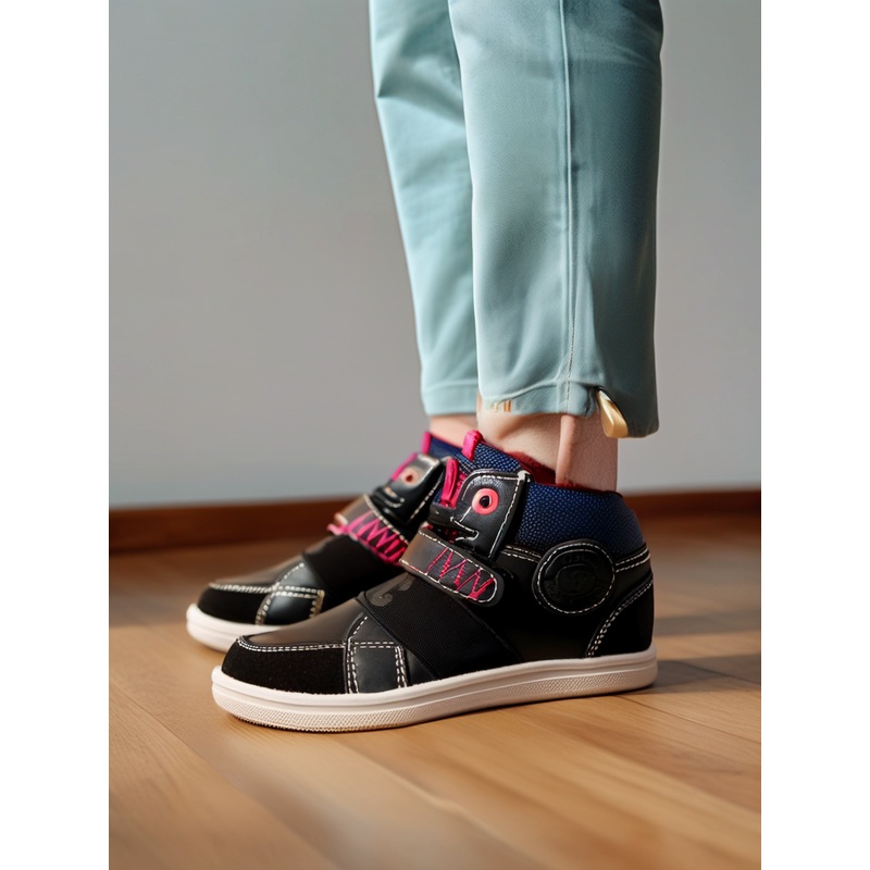 You Young Coveri Baby Boy`s Navy Ankle Sneakers | You Young Coveri In Lebanon