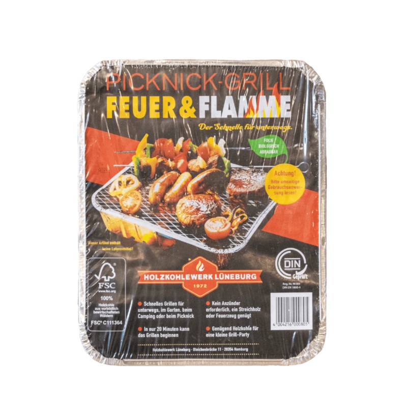 DIN Geprft Picknick-Grill Feuer & Flame Charcoal & Grill | DIN Geprft In Lebanon