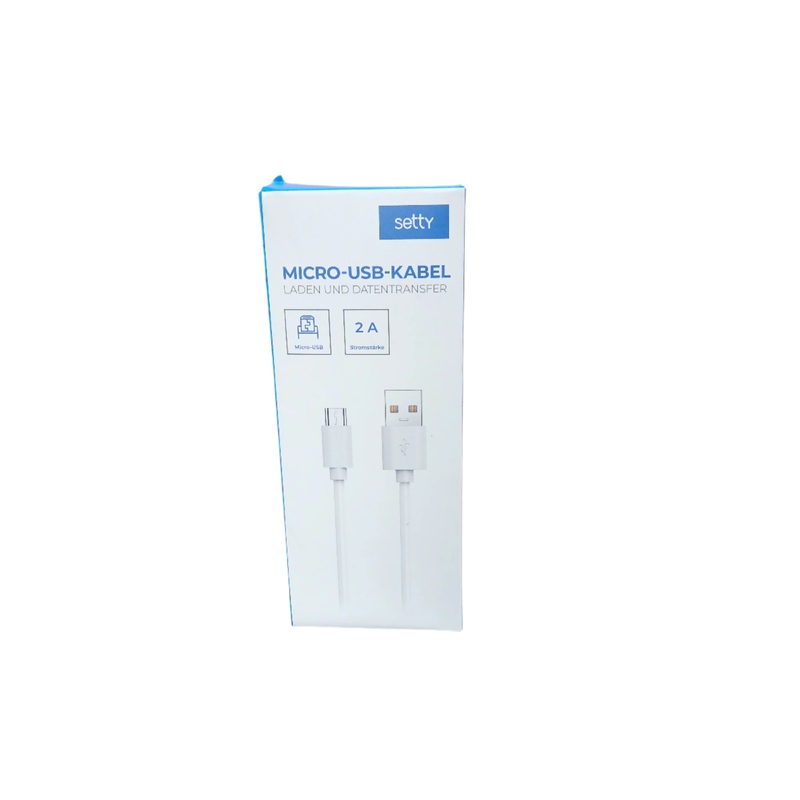 Setty White Micro-USB-Cable 1m 2A | Setty In Lebanon