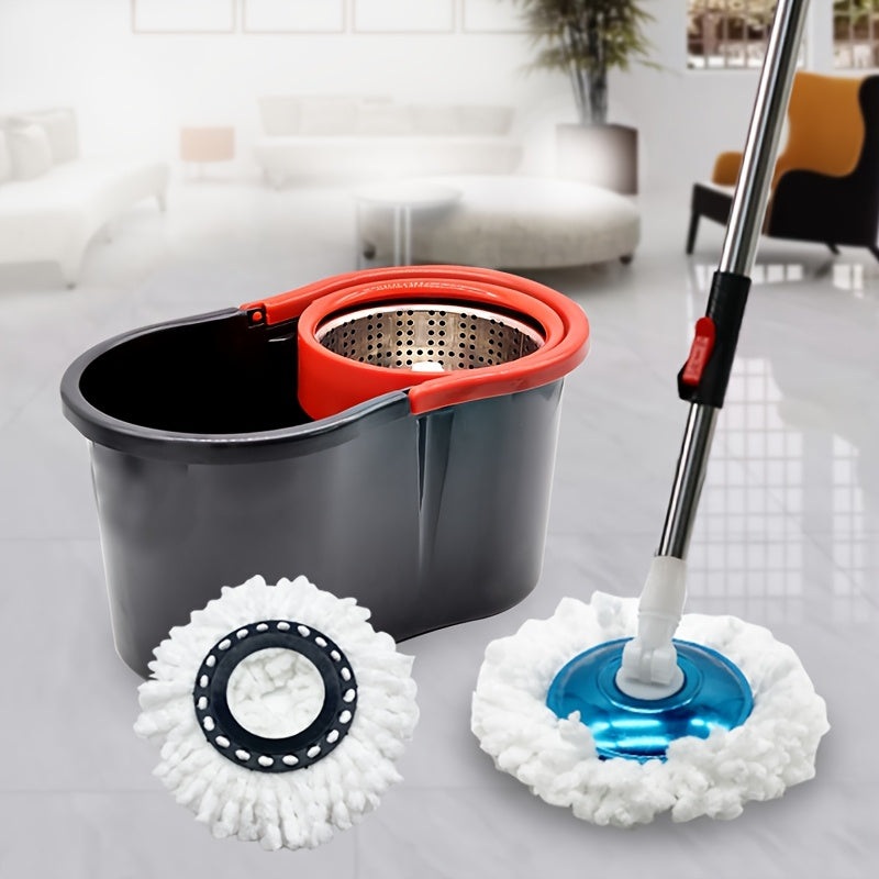 Vera Prima Stainless Steel Floor Mop & Spin Bucket Microfibre Cleaner Set | Vera In Lebanon