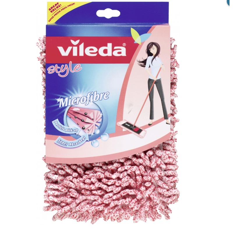 Vileda Pink Style Microfibre Replacement Mop Cover| Vileda In Lebanon