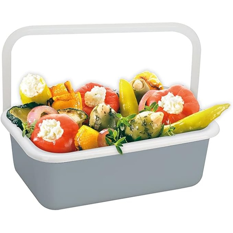 DR Home Division Grey Metal Food Storage With White Plastic Cover | DR Home Division In Lebanon