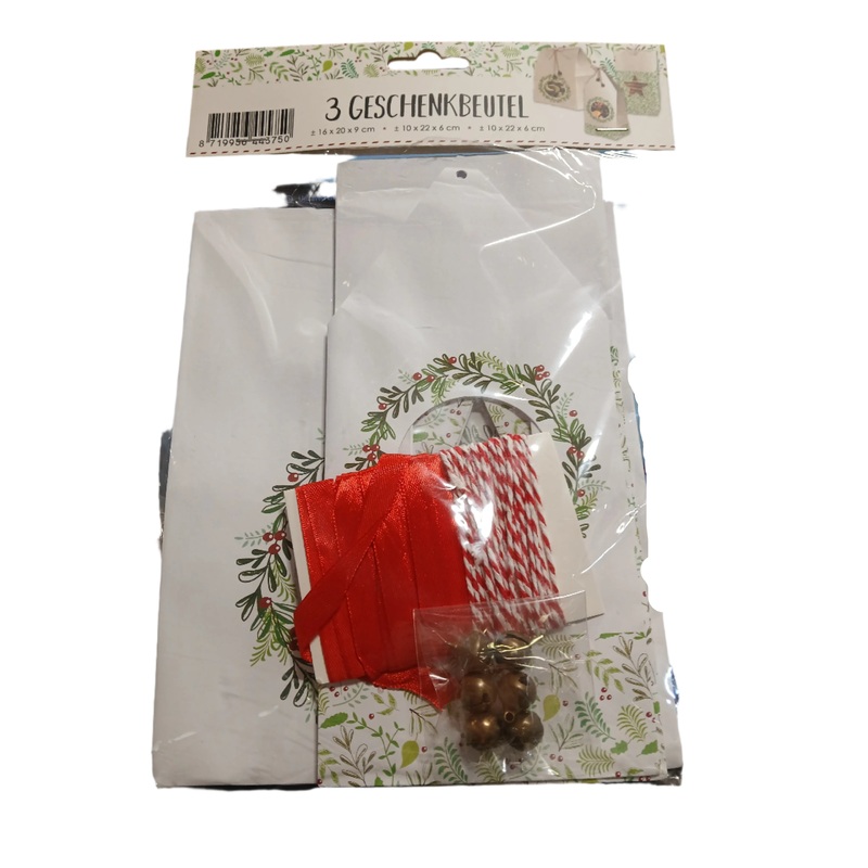 SD Multicolor Christmas Gift Bags 3pcs | SD In Lebanon