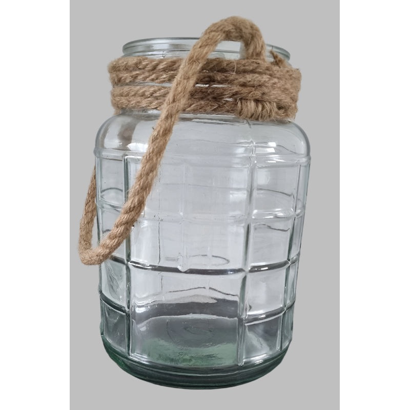 SD Transparent Roped Glass Jar | SD In Lebanon