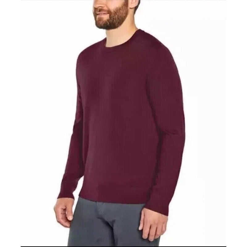 Banana Republic Mens Burgundy Crew Neck Long Sleeve Sweatshirt |Banana Republic In Lebanon
