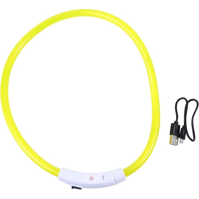 Dobar Petlife Dog’s Yellow Led Collar | Dobar Petlife In Lebanon