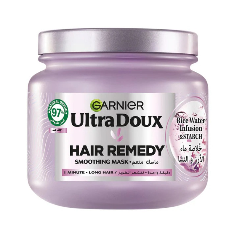 Garnier Ultra Doux Rice Water Infusion & Starch Hair Remedy Mask 340ml | Garnier In Lebanon
