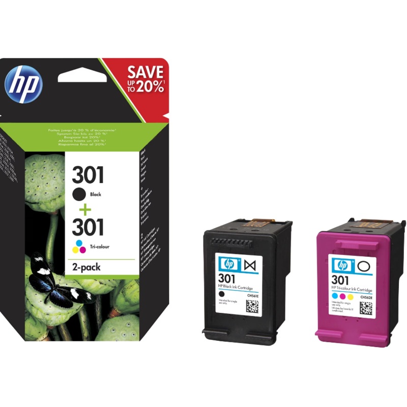 HP 301 Black and Tri-color Original Ink Cartridges | HP In Lebanon