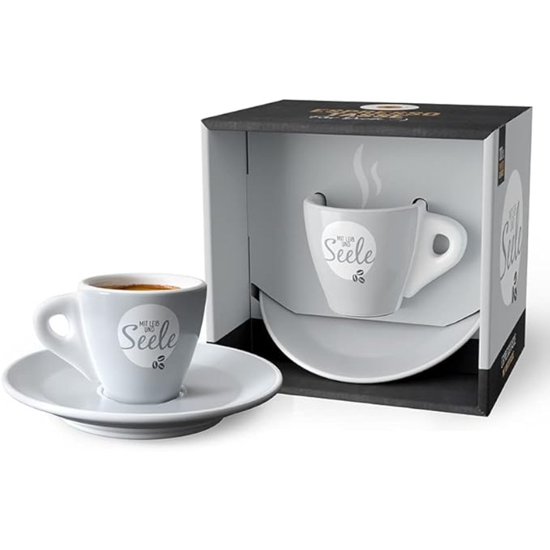 laVida Grey Espresso Cup with Saucer  |laVida In Lebanon