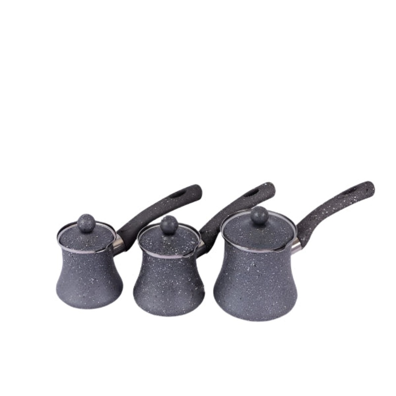 Momaz Household Stainless Steel-Granite Coffee Pot Set 3pcs | Momaz In Lebanon