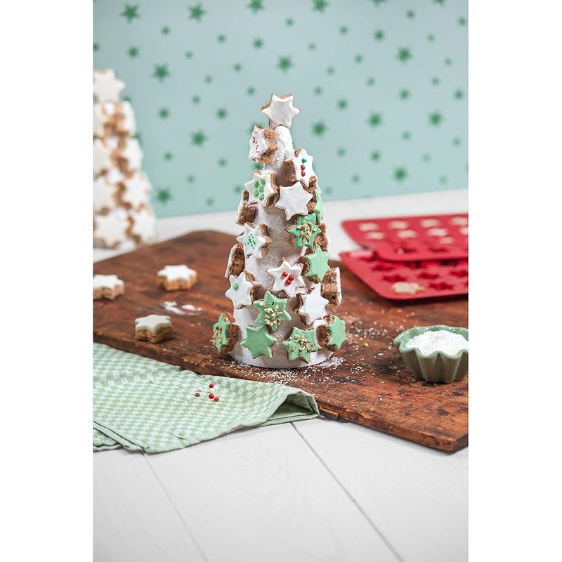 Original Kaiser Red X-Mas Silicone Cinnamon Star Baking Pan 24 Star | Original Kaiser In Lebanon