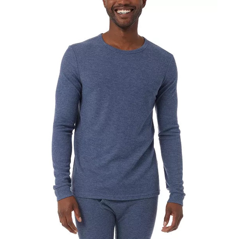 32 Degrees Mens Blue Heat Long Sleeve Blouse |32 Degrees In Lebanon