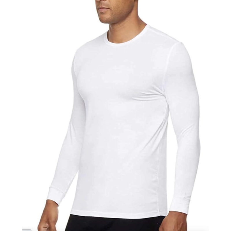 32 Degrees Mens Gray & White Heat 2 Pack Long Sleeve T-Shirt |32 Degrees In Lebanon