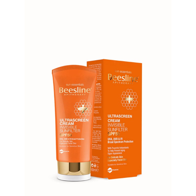 Beesline Apitherapy Ultra Screen Cream Invisible Sunfilter SPF50 60ml | Beesline In Lebanon